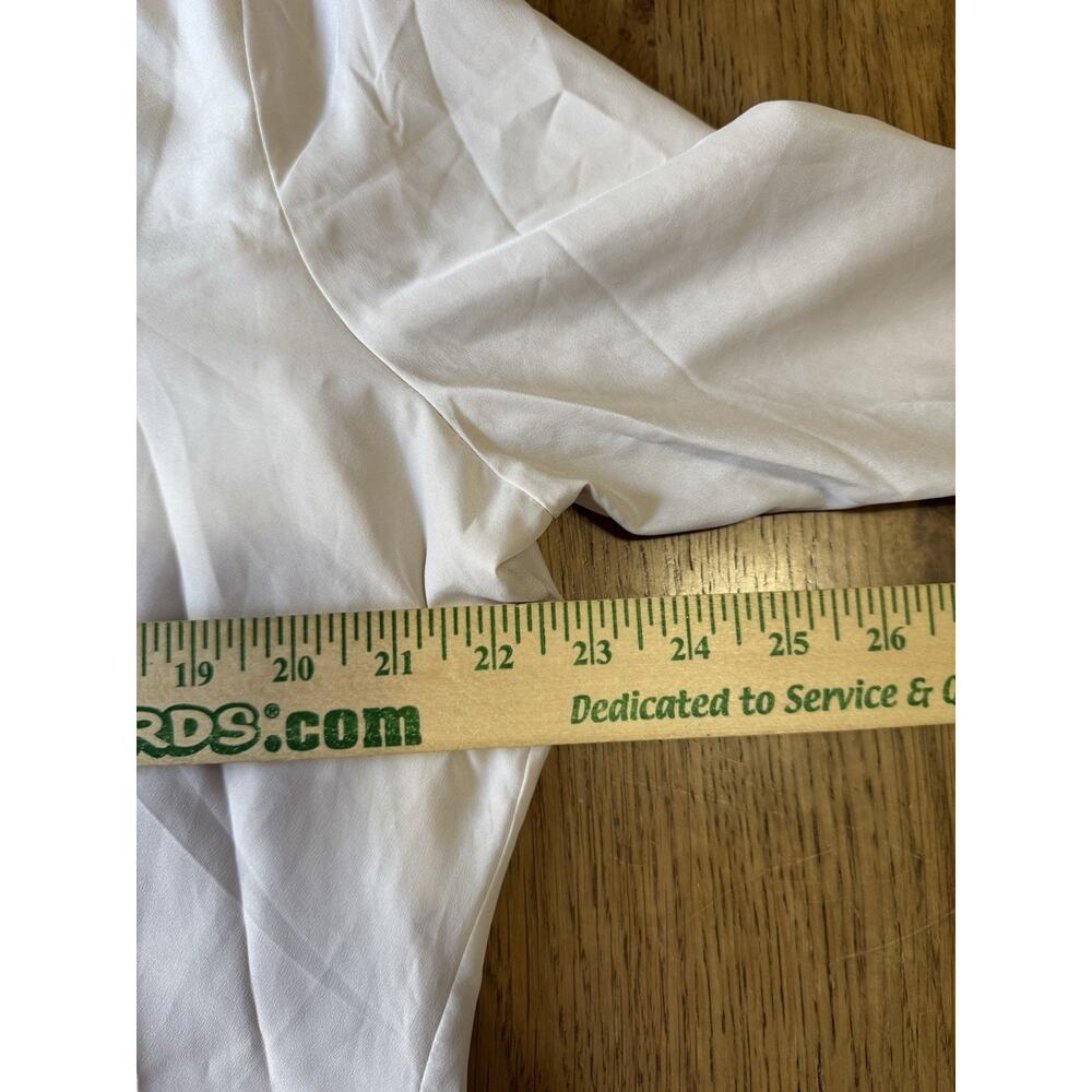 Marla Wynne Women Size XL White/Cream Button Down Tunic Top Shirt Polyester - Picture 5 of 14